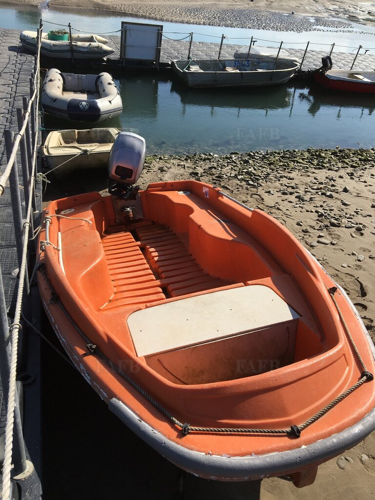 Solid plastic safety boat